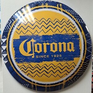 16.5" Corona Blue and Yellow Zigzag Sign